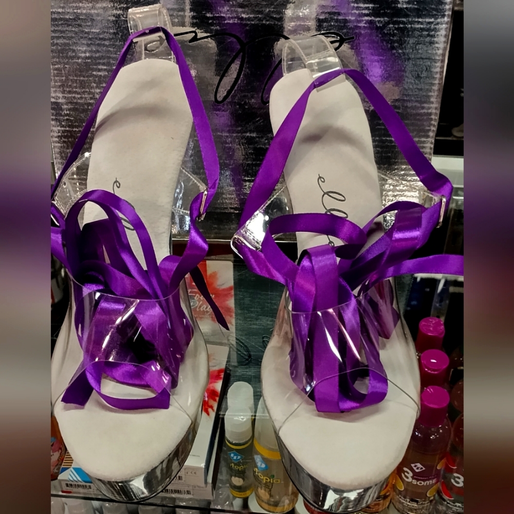Ellie ribbon heels